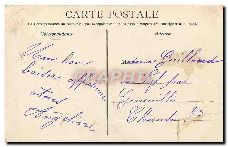 CPA Paris L'Eglise de Notre Dame et la Seine  — Verso