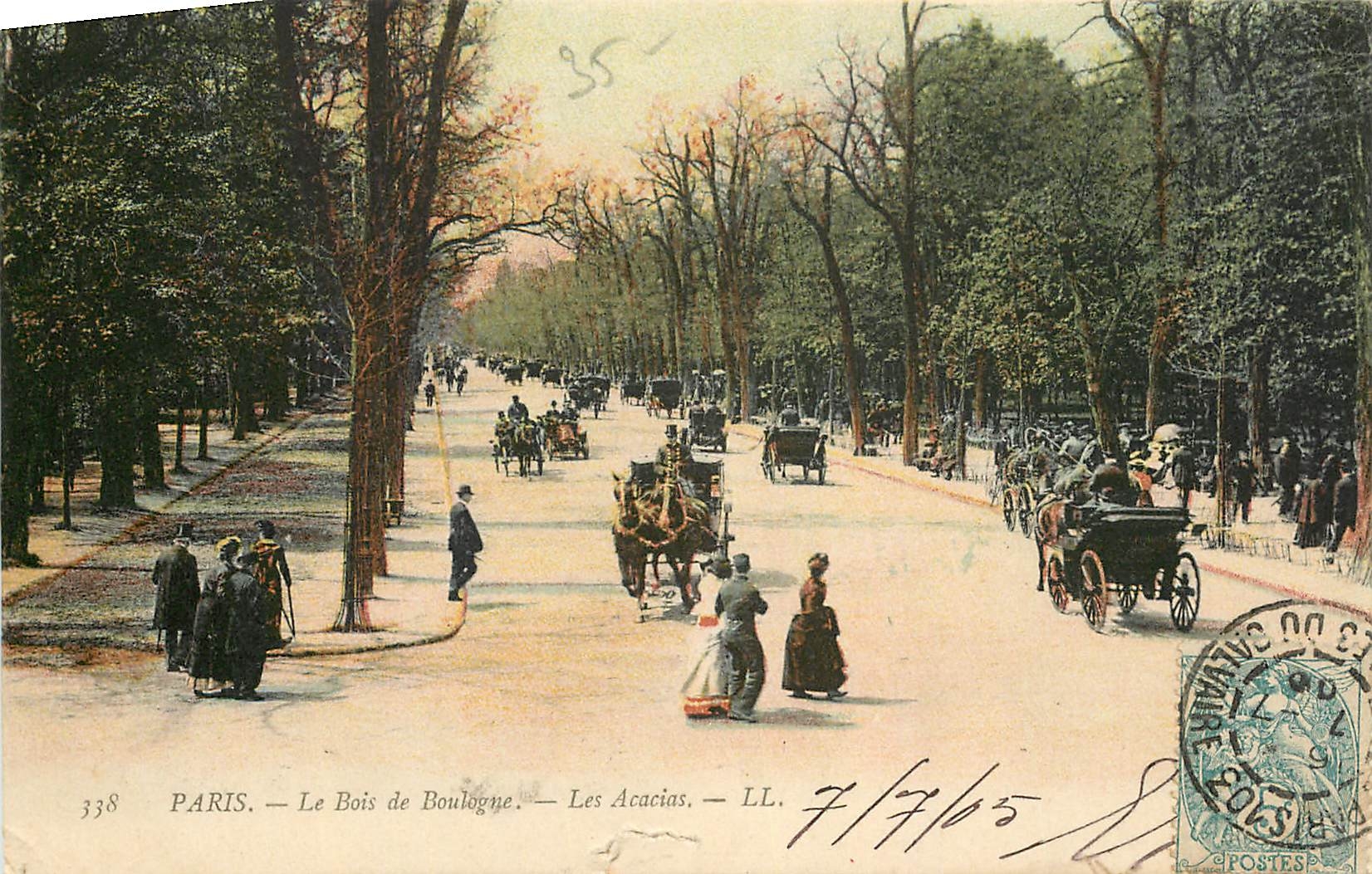 CPA Paris Le Bois de Boulogne Les Acacias