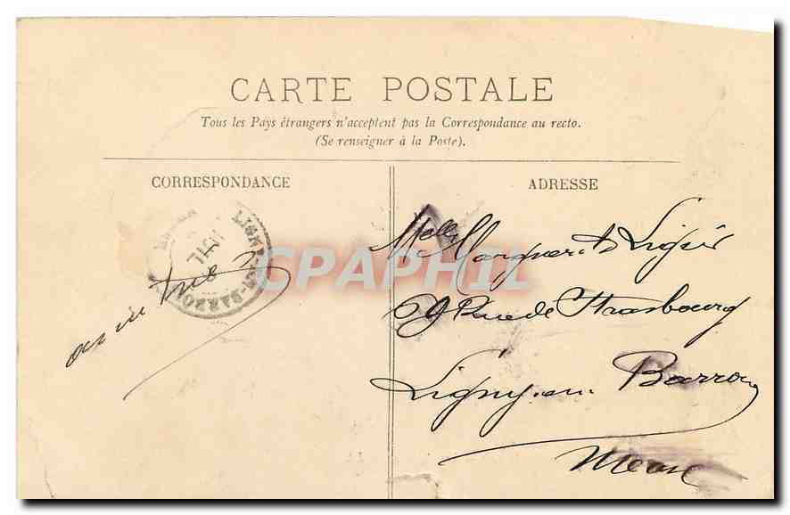 CPA Paris Le Bois de Boulogne Les Acacias — Rückseite
