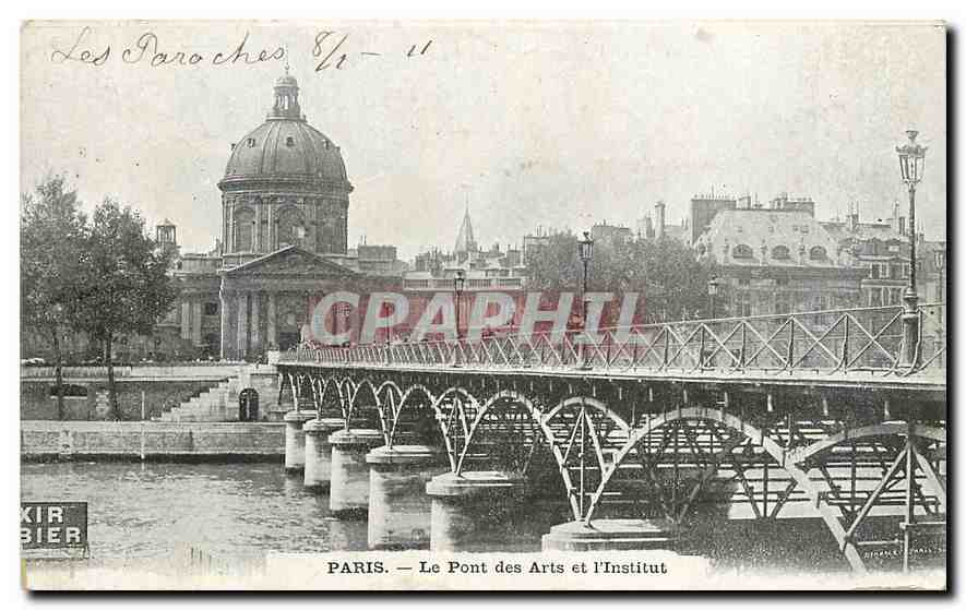 CPA Paris Le Pont des Arts et L'Institut 
