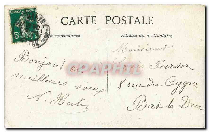 CPA Paris Le Pont des Arts et L'Institut  — Rückseite