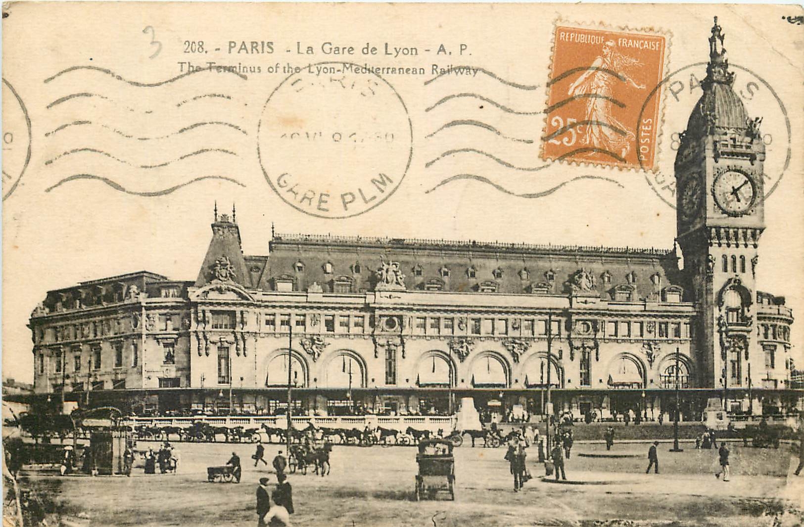 CPA Paris La Gare de Lyon 