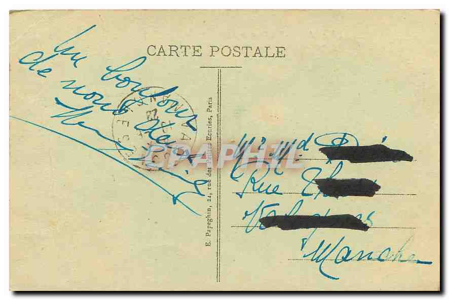 CPA Paris La Gare de Lyon  — Rückseite