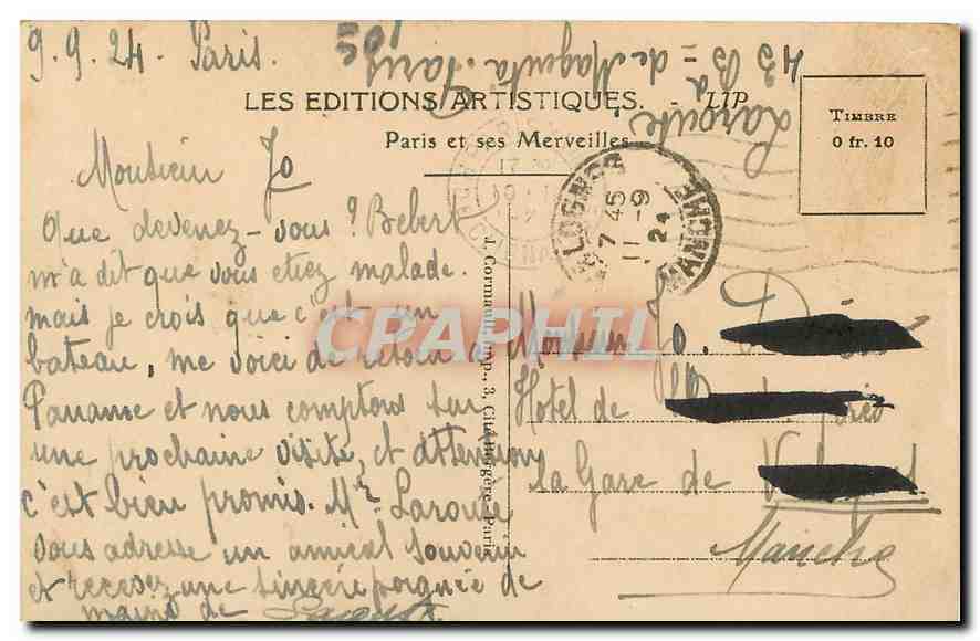 Place de la Bastille — Colonne de Juillet — LIP 59 — Rückseite