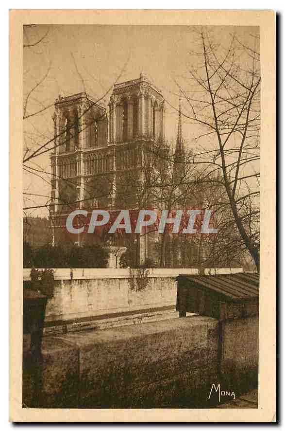 CPA Les Petits tableaux de Paris Cathedrale Notre Dame 