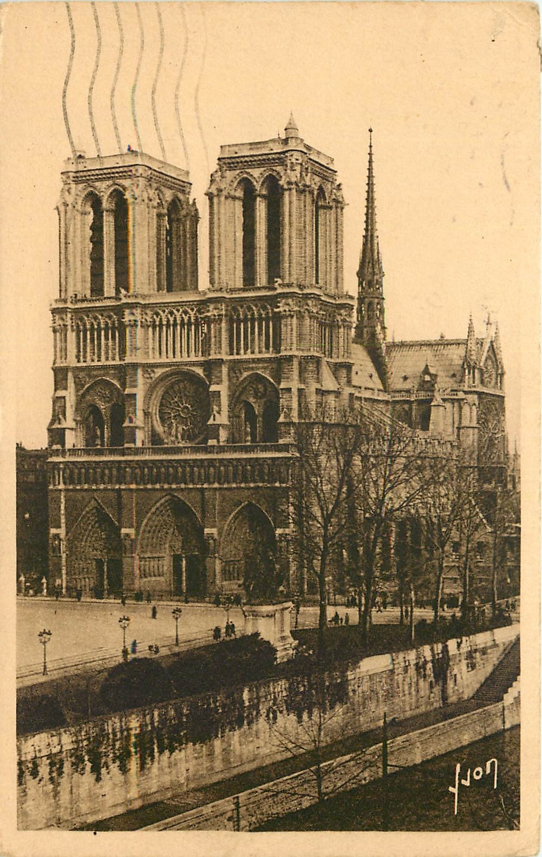 CPA Paris en Flanant Notre Dame 