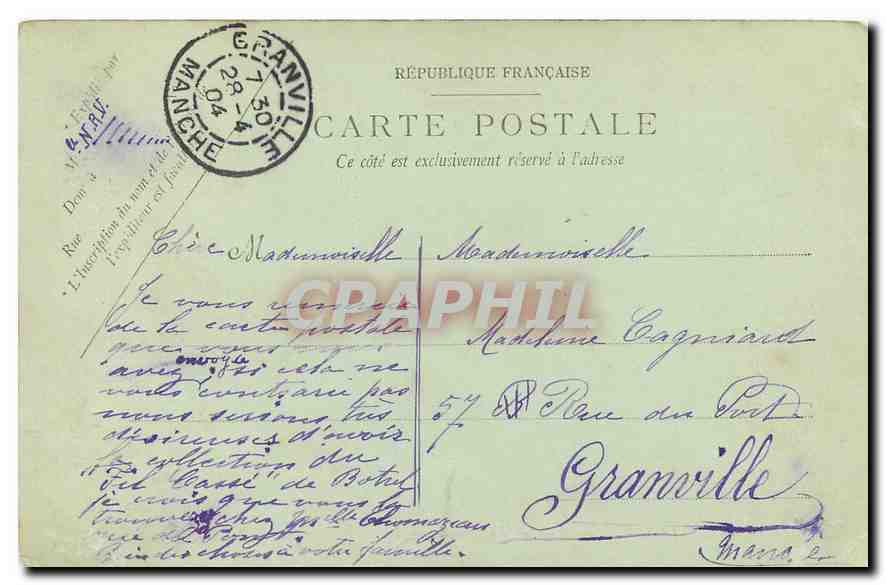 CPA Paris Le Bois de Boulogne La Cascade  — Verso