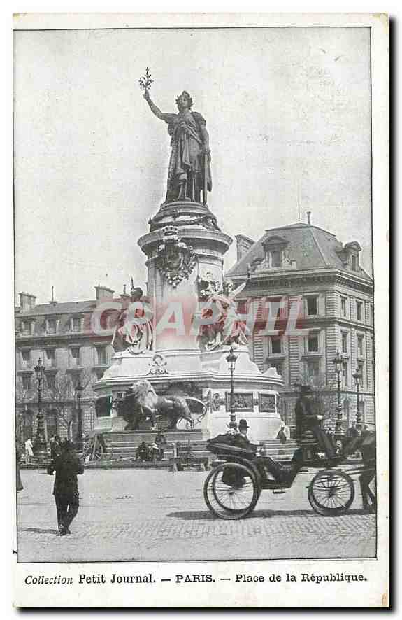 CPA Collection Petit Journal Paris Place de la Republique 