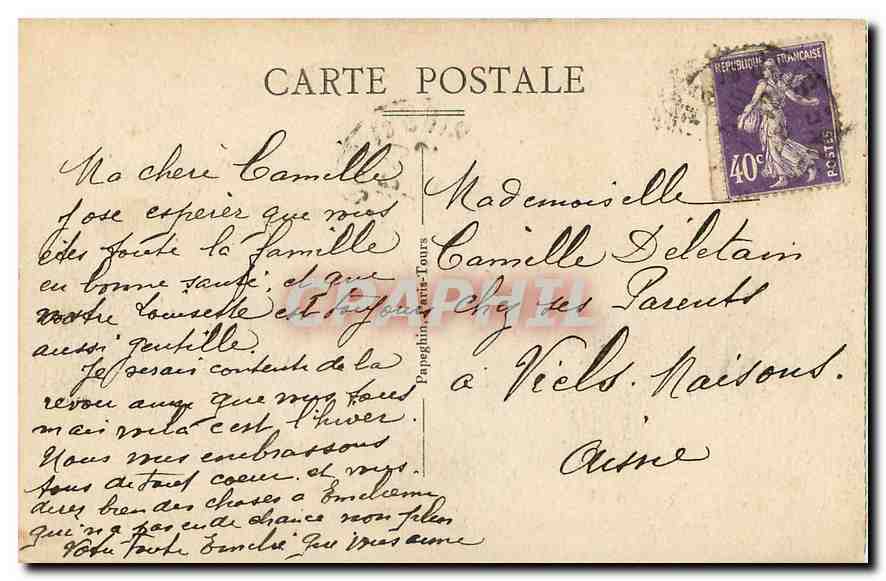 CPA Paris Notre Dame et le Parvis  — Verso