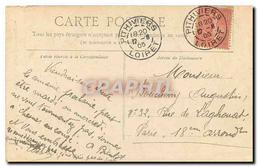 CPA Collection Petit Journal Paris Tour Saint Jacques  — Verso