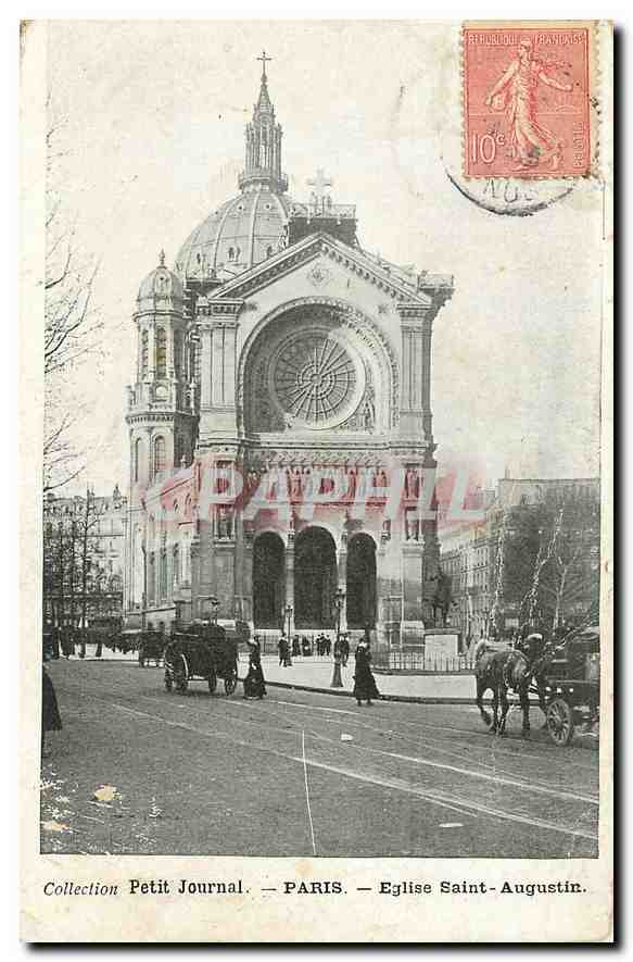 CPA Collection Petit Journal Paris Eglise Saint Augustin 