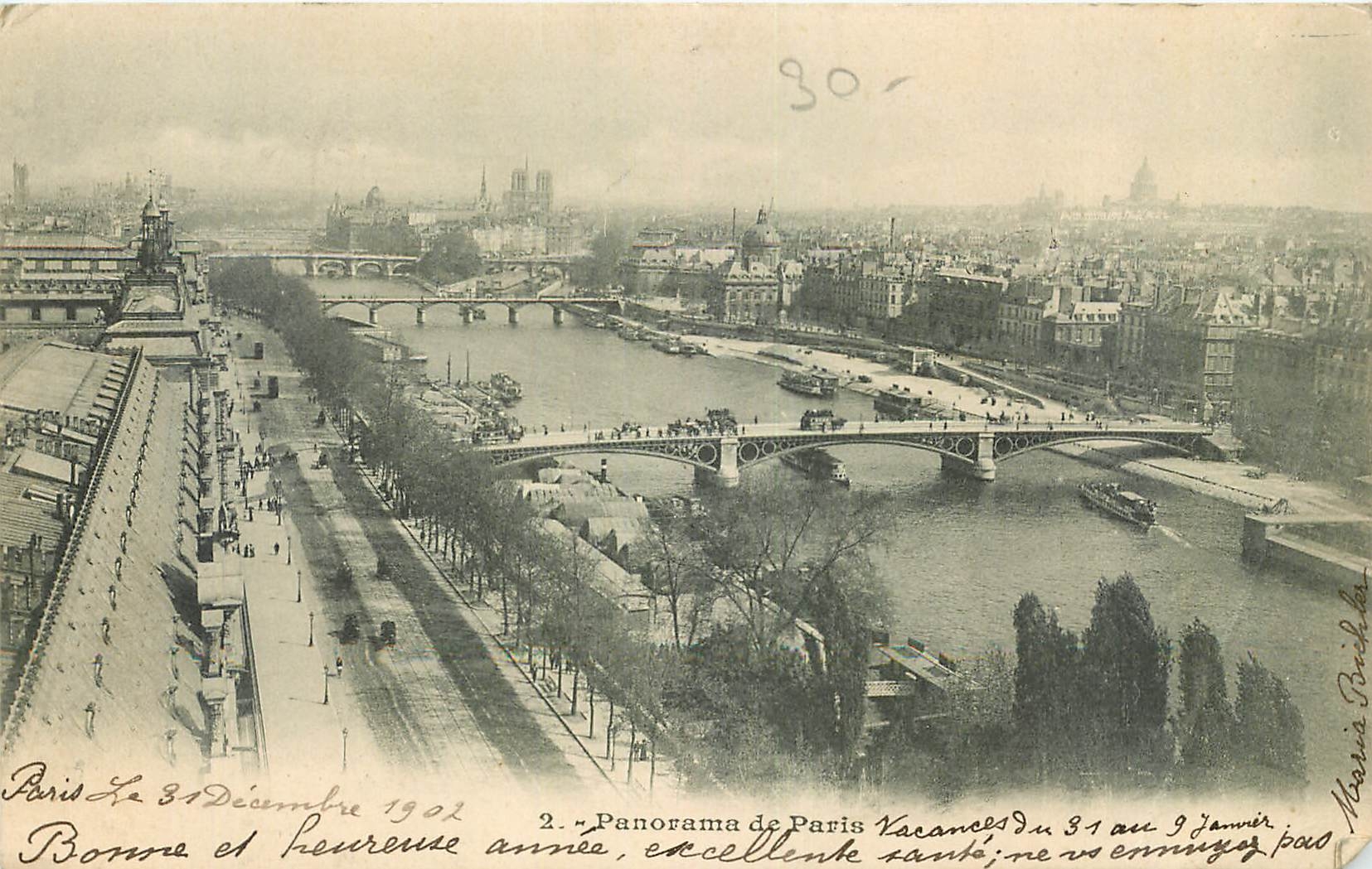 CPA Panorama de Paris 