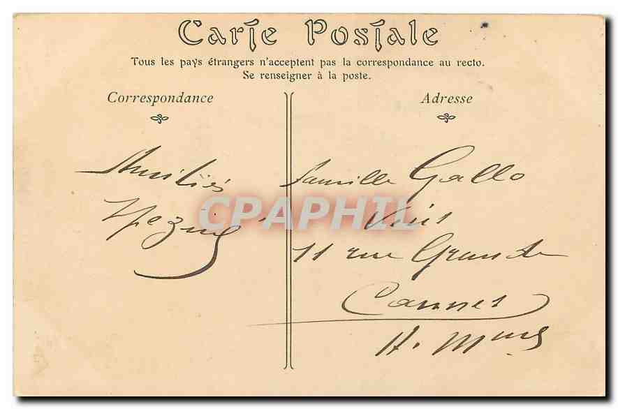 CPA Paris le Dome de l'Hotel des Invalides  — Rückseite
