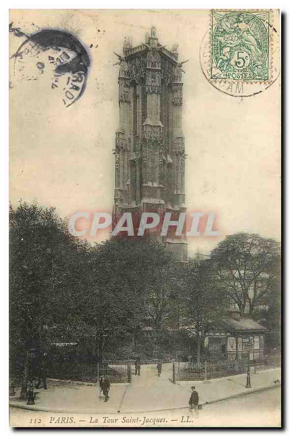 CPA Paris la Tour Saint Jacques 