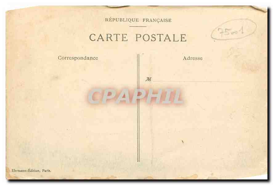 CPA Grands Magasins du Louvre Paris visite des Anglais  — Rückseite