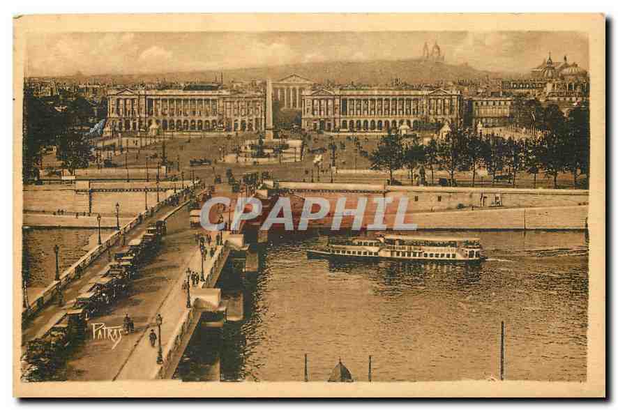 CPA Les Jolis Coins de Paris Pont et Place de la Concorde 