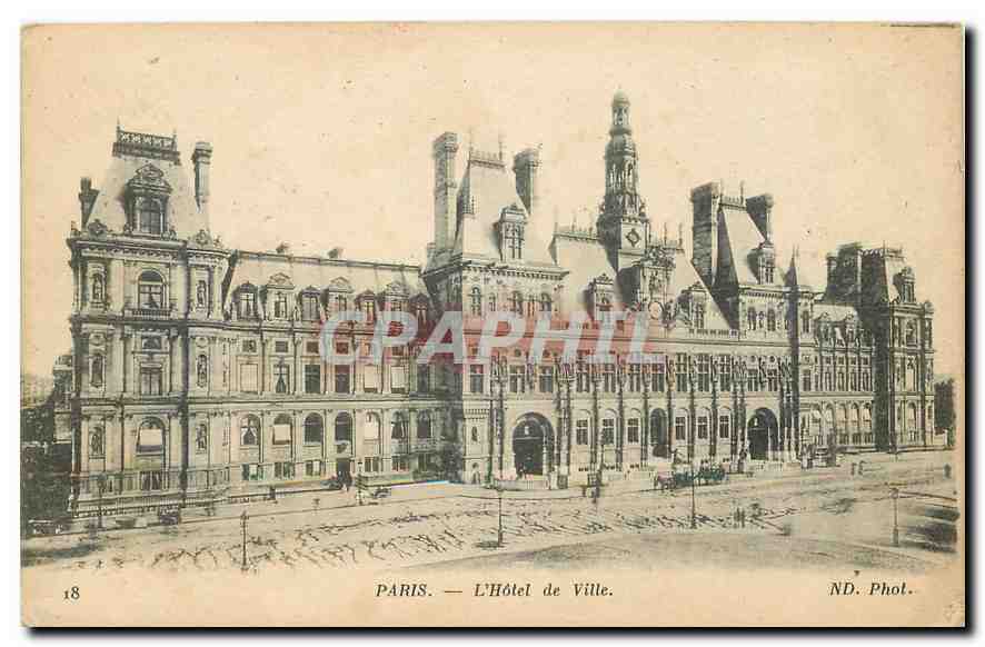 CPA Paris l'Hotel de Ville 