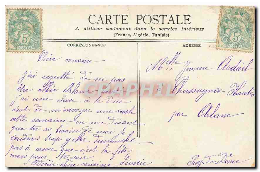 CPA Paris le Palais de Justice et la Ste Chapelle  — Rückseite