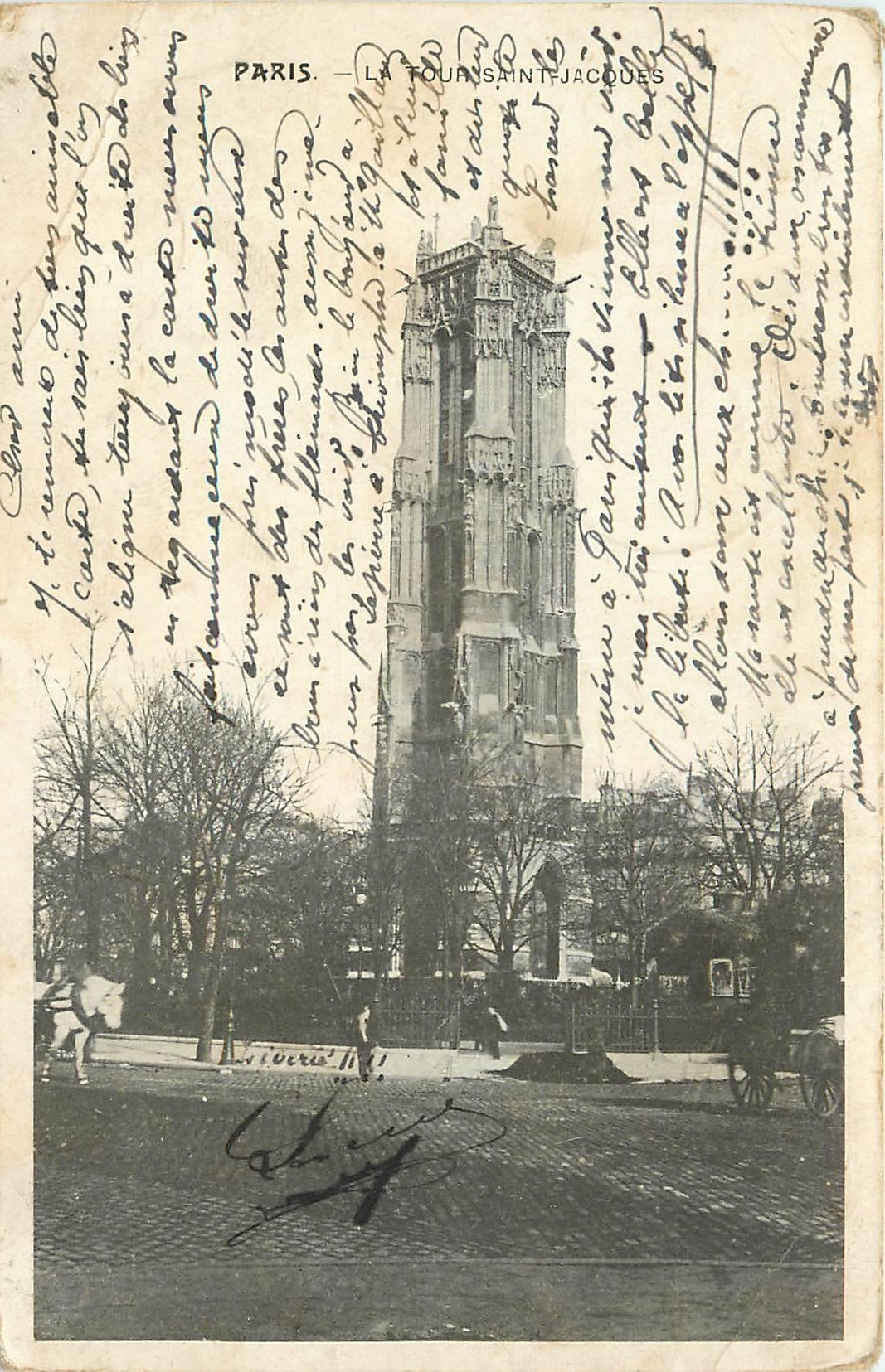 CPA Paris la Tour Saint Jacques 