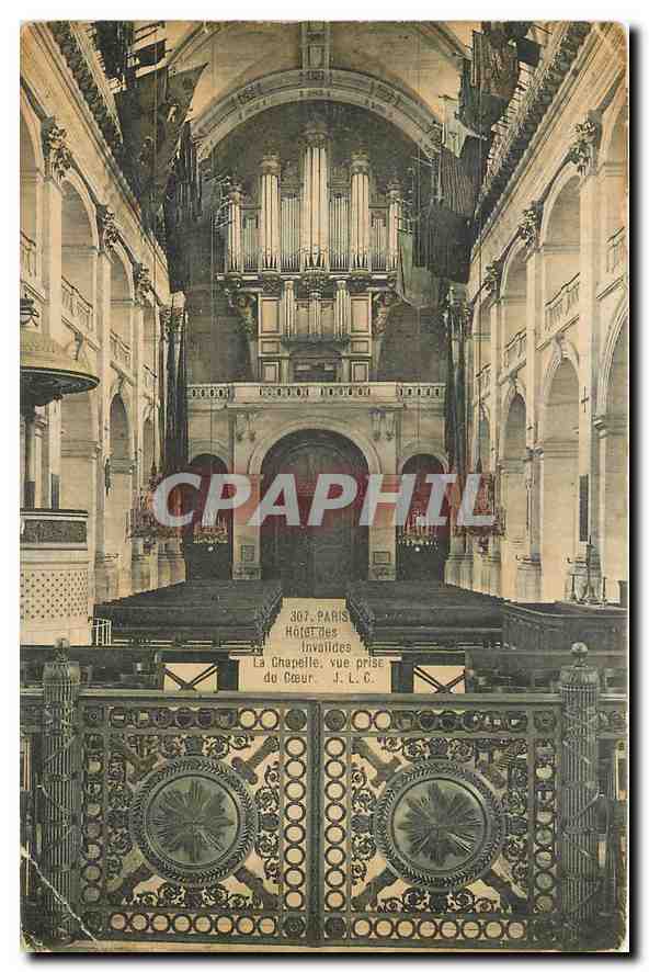 CPA Paris Hotel des Invalides la Chapelle vue prise du Coeur Orgue