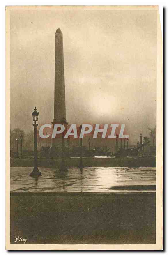 CPA Paris Artistique l'Obelisque place de la Concorde 