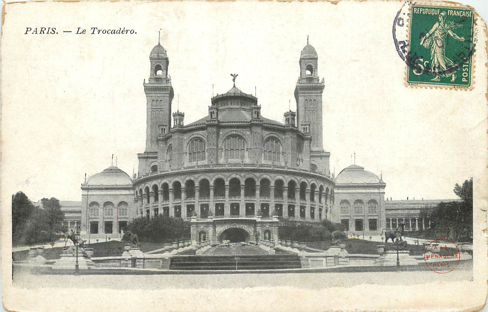 CPA Paris le Trocadero 