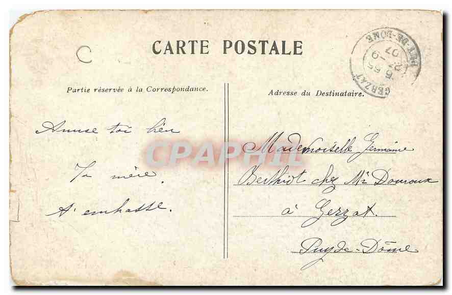 CPA Paris le Trocadero  — Rückseite