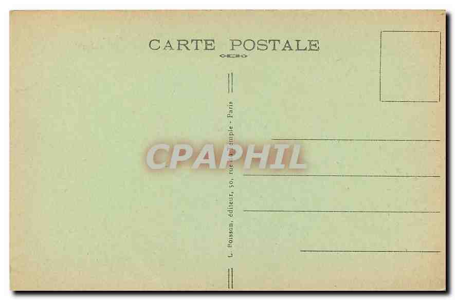 CPA Paris la Sainte Chapelle construit en 1245 sur l'ordre de Saint Louis pour recevoir la Couronne  — Verso