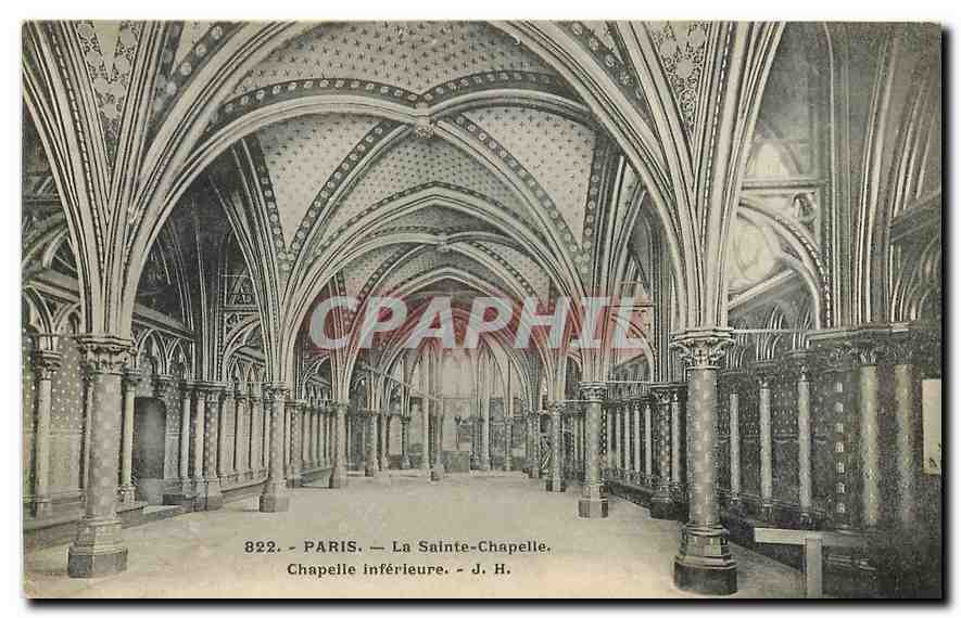 CPA Paris la Sainte Chapelle Chapelle Inferieure 