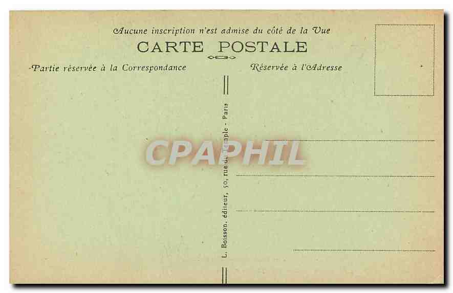 CPA Paris la Sainte Chapelle Chapelle Inferieure  — Verso