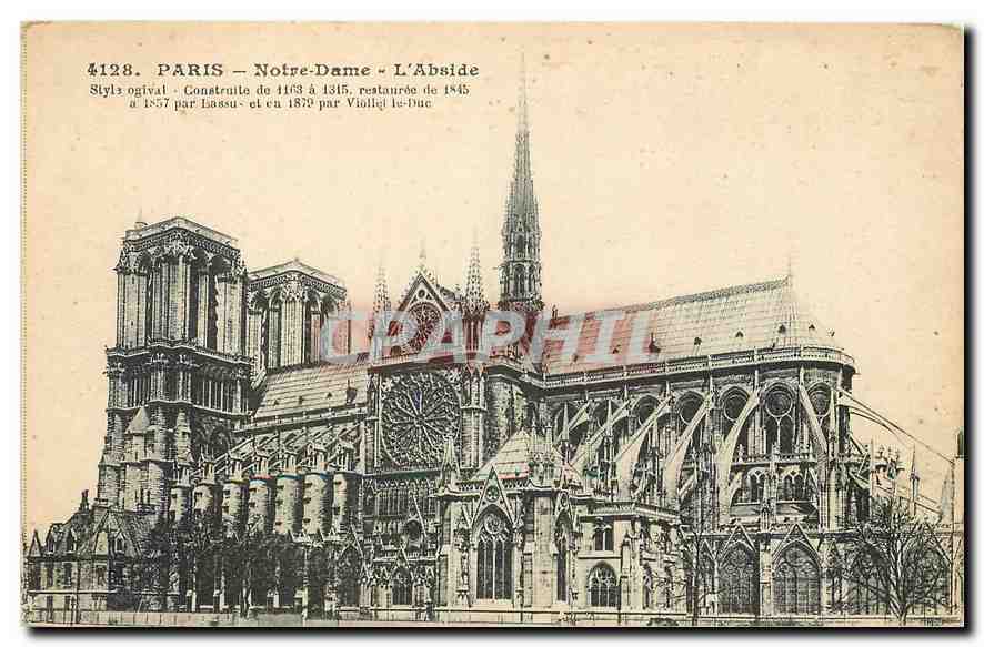 CPA Paris Notre Dame l'Abside 