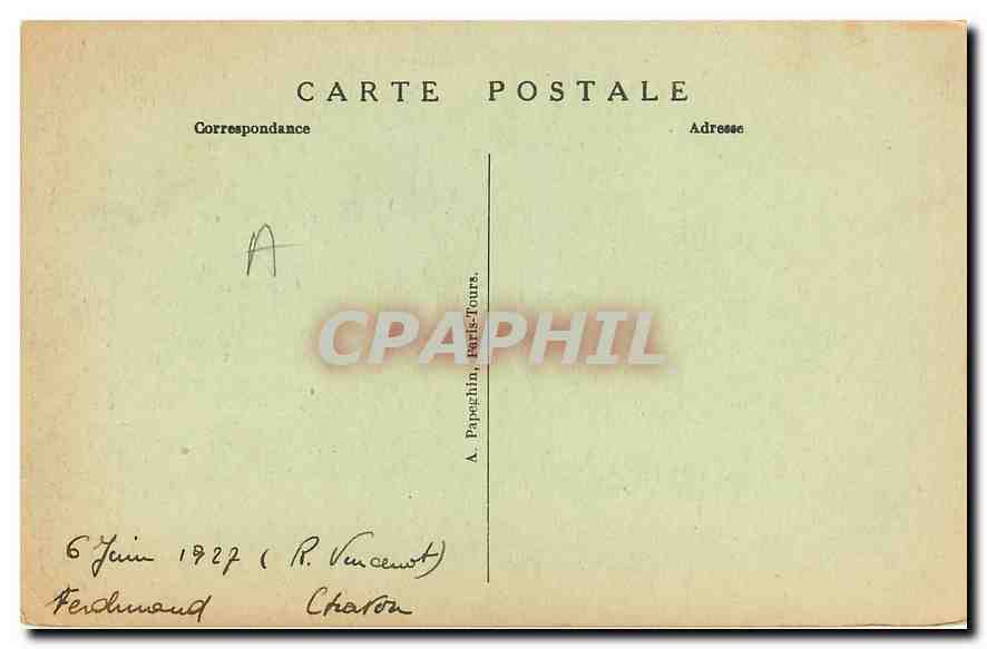 CPA Paris N Dame Portail Saint Marcel Portail Lateral Sud  — Verso