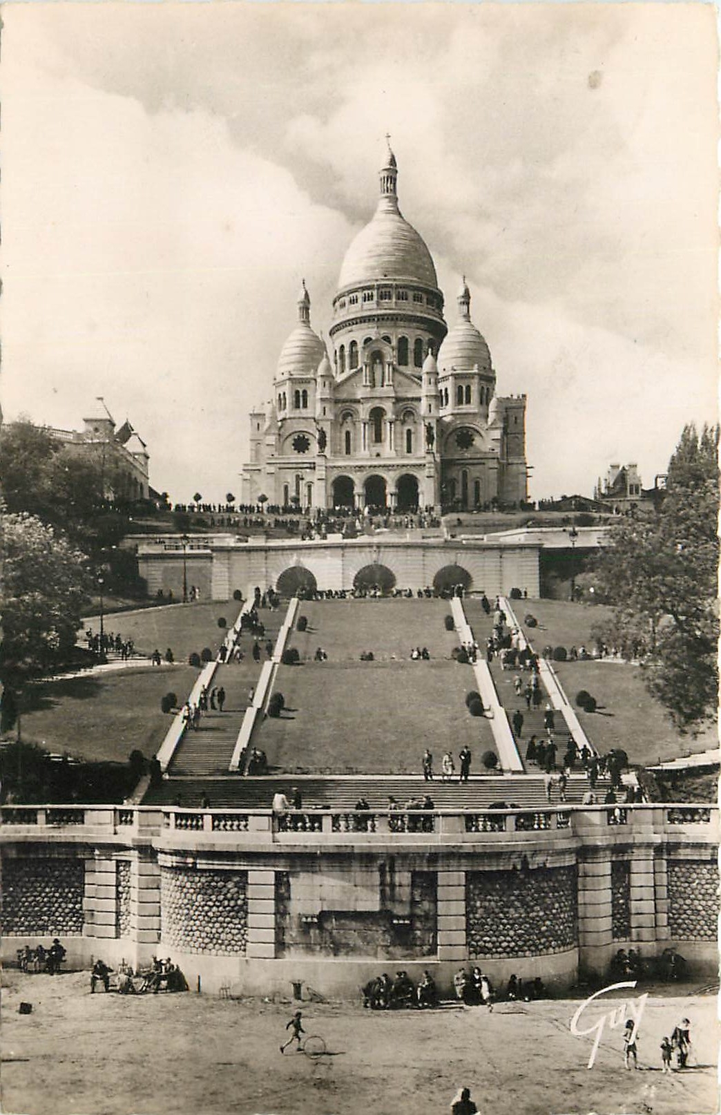 CPA Paris et ses Merveilles Basilique du Sacre Coeur de Montmartre 1876 1910 et les Jardins 