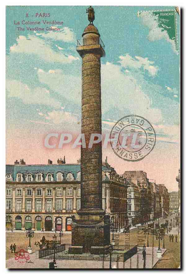 CPA Paris la Colonne Vendome 