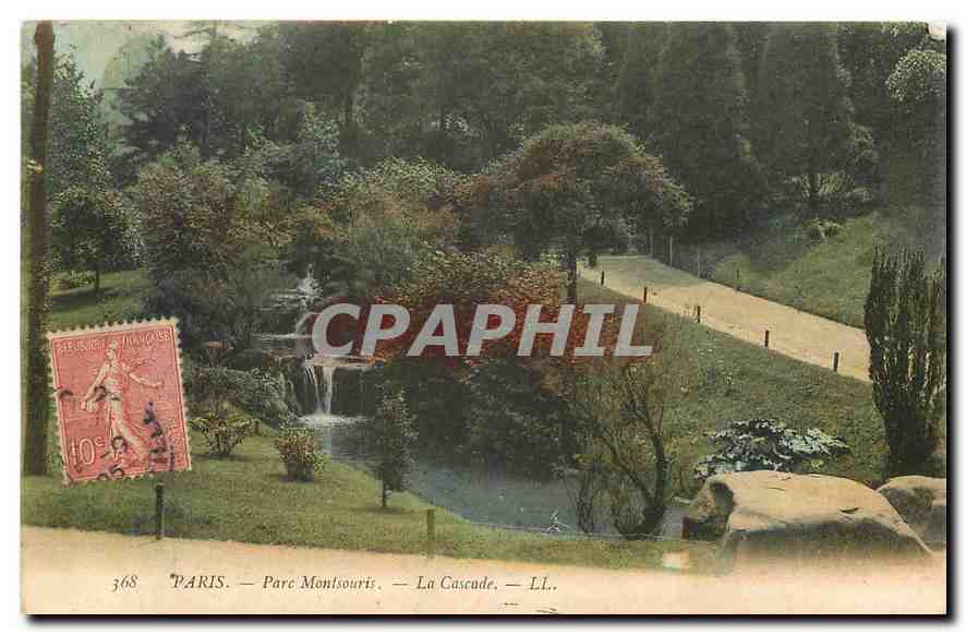 CPA Paris Parc Montsouris la Cascade 
