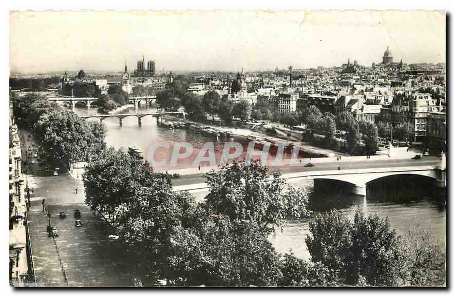 CPA Paris vue Panoramique sur la Seine 