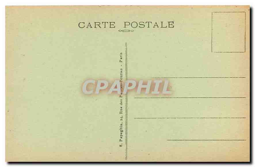 CPA Paris le Jardin des Tuileries et le Pavillon de Rohan  — Rückseite
