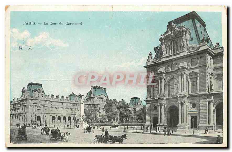 CPA Paris la Cour du Carrousel 