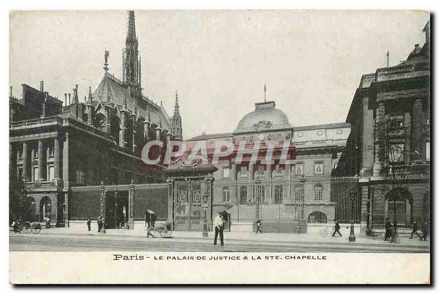 CPA Paris le Palais de St Juitce et la Ste Chapelle 