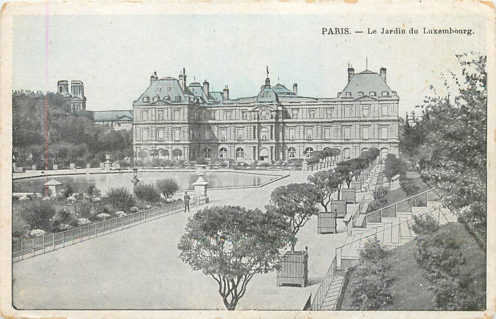 CPA Paris le Jardin dy Luxembourg 
