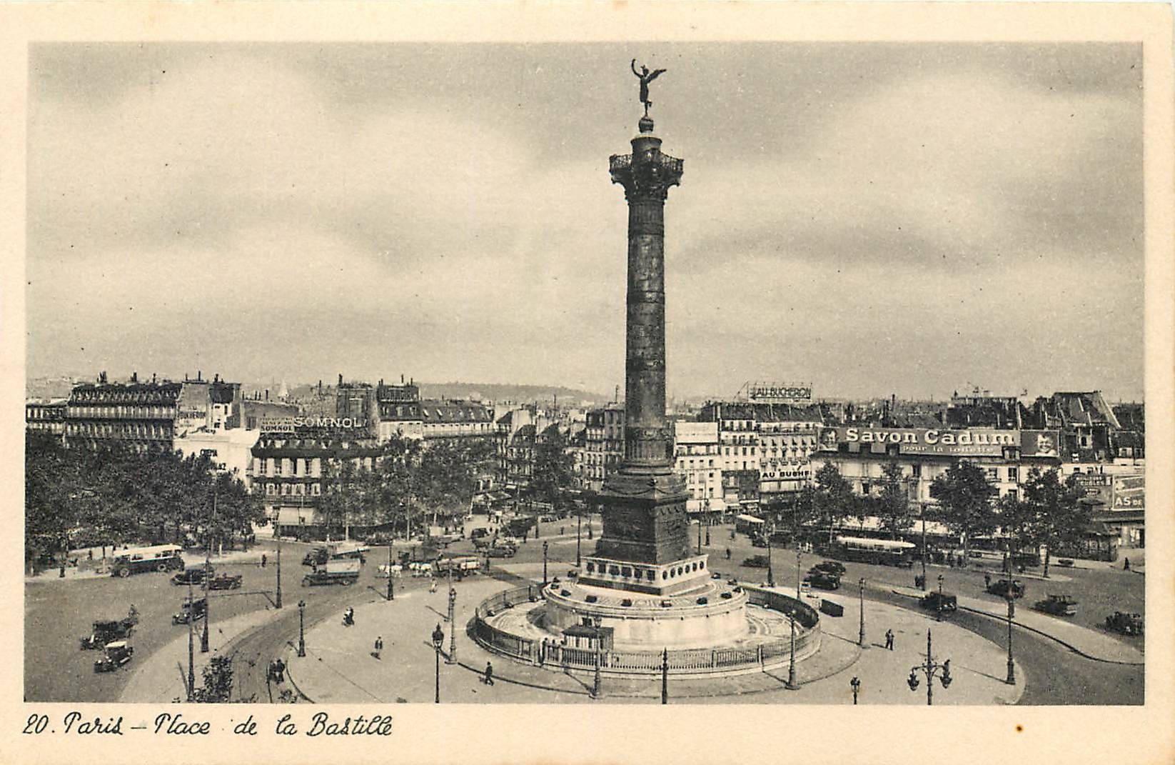 CPA Paris Place de la Bastille 