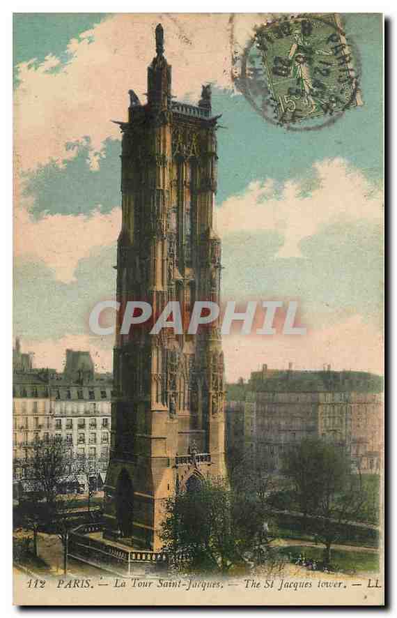 CPA Paris la Tour Saint Jacques 