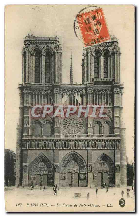 CPA Paris IV e la Facade de Notre Dame