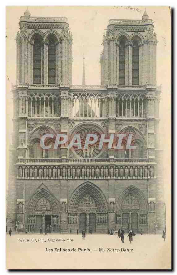 CPA Les Eglise de Paris Notre Dame 