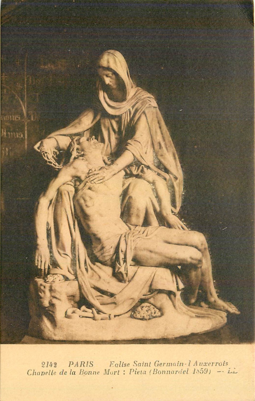 CPA Paris Eglise Saint Germain 1 Auxerrois Chapelle de la Bonne Mort Pieta Bonnardel 1859 