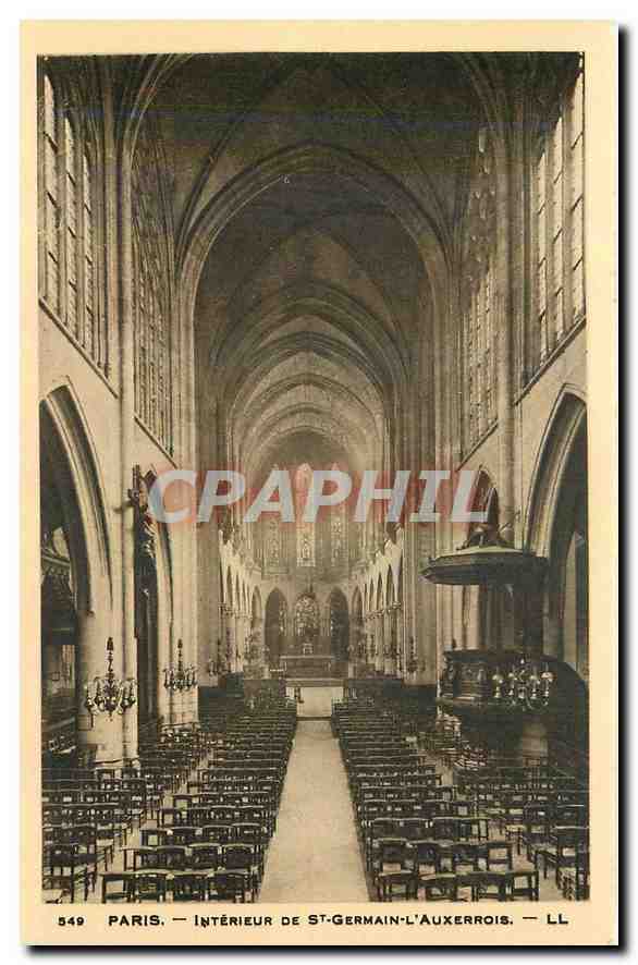 CPA Paris Interieur de St Germain l'Auxerrois 