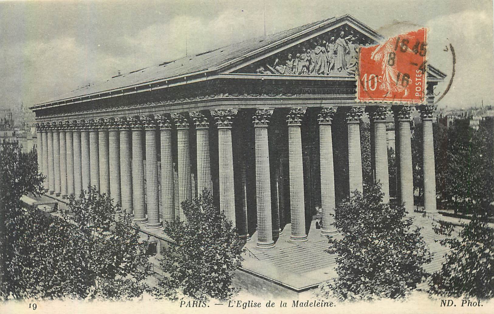 CPA Paris l'eglise de la Madeleine 