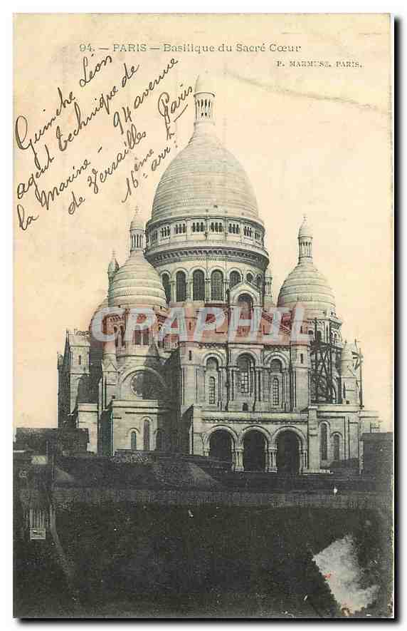 CPA Paris Basilique du Sacre Coeur 