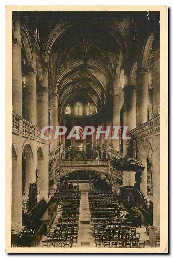 CPA Paris en Flanant Eglise St Etienne du Mont l'Interieur Nef Central 