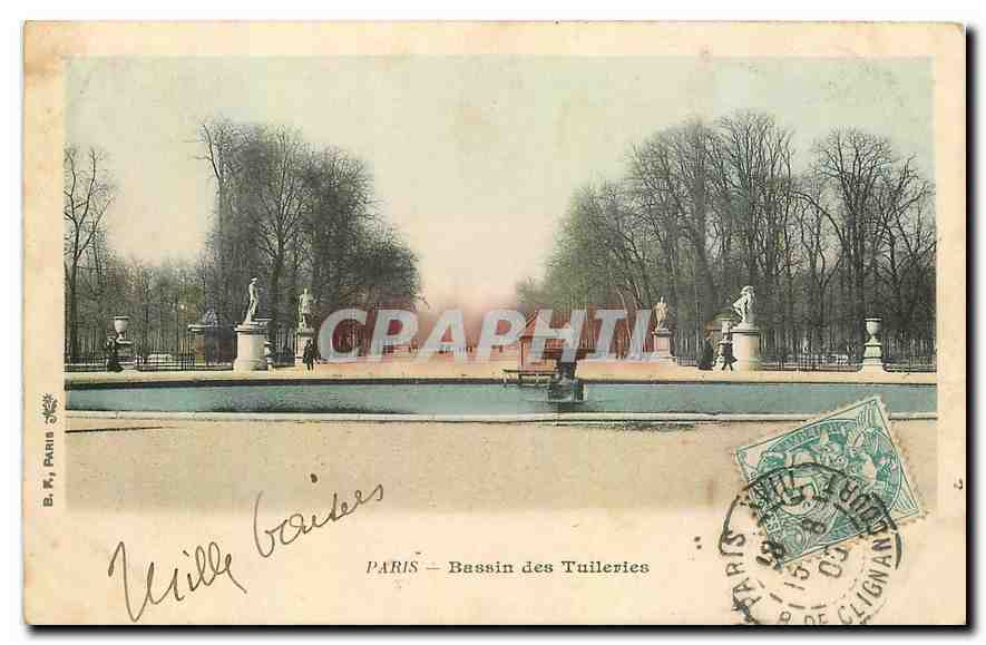 CPA Paris Bassin des Tuileries 